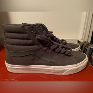 Van gray hightop sneakers